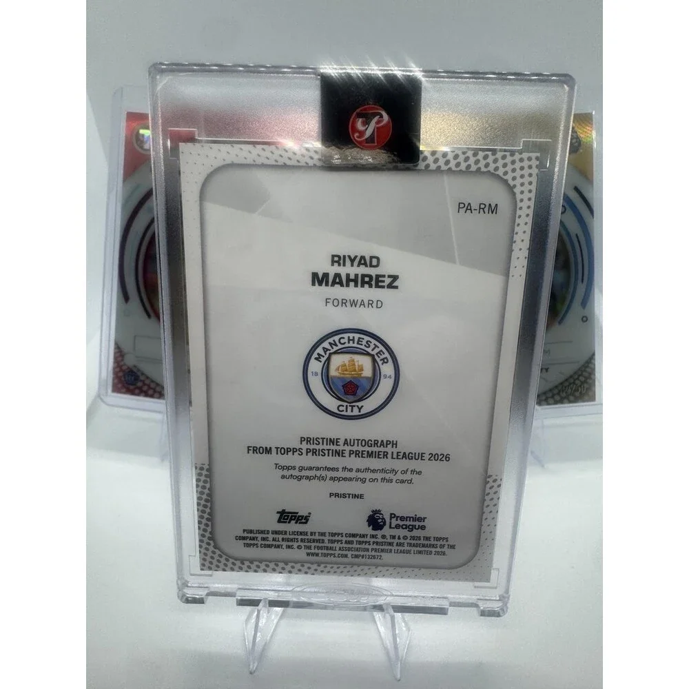 RIYAD MAHREZ 2025-26 Topps Pristine Man City Color Match Auto /75